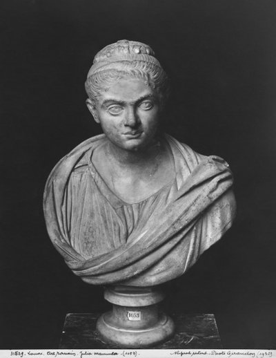 Bust of Julia Mamaea (mother of Emperor Severus Alexander, c.230) by Roman